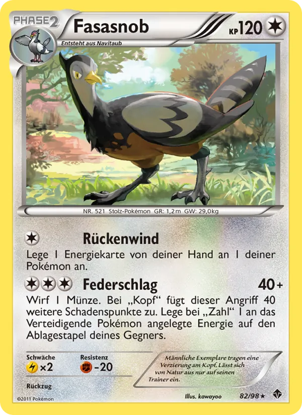 Karte Fasasnob aus Aufstreben der Mächtigen, Nummer 82/98