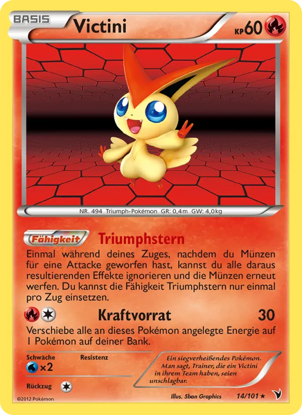Karte Victini aus Königliche Siege, Nummer 14/101