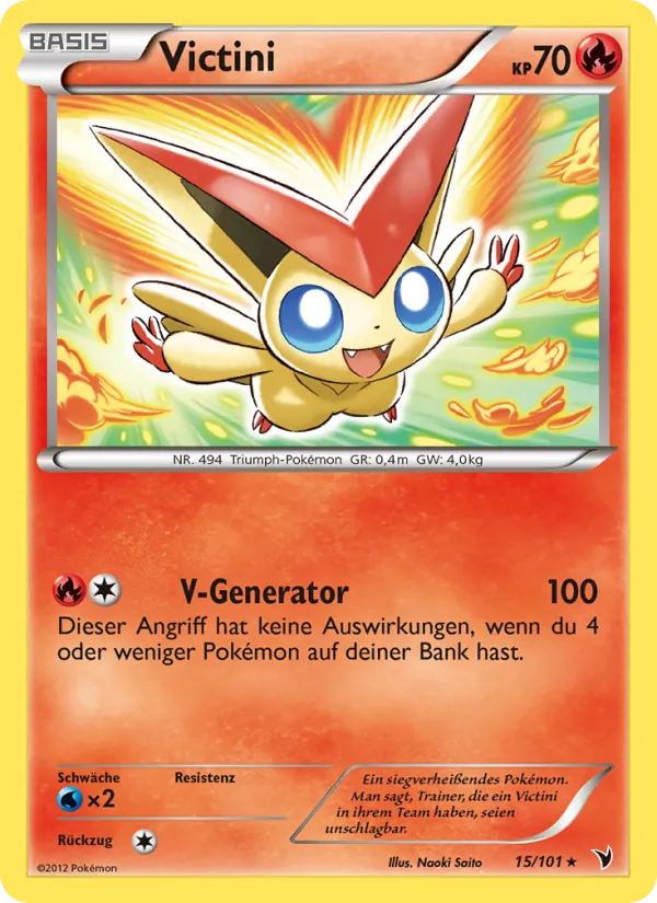 Karte Victini aus Königliche Siege, Nummer 15/101
