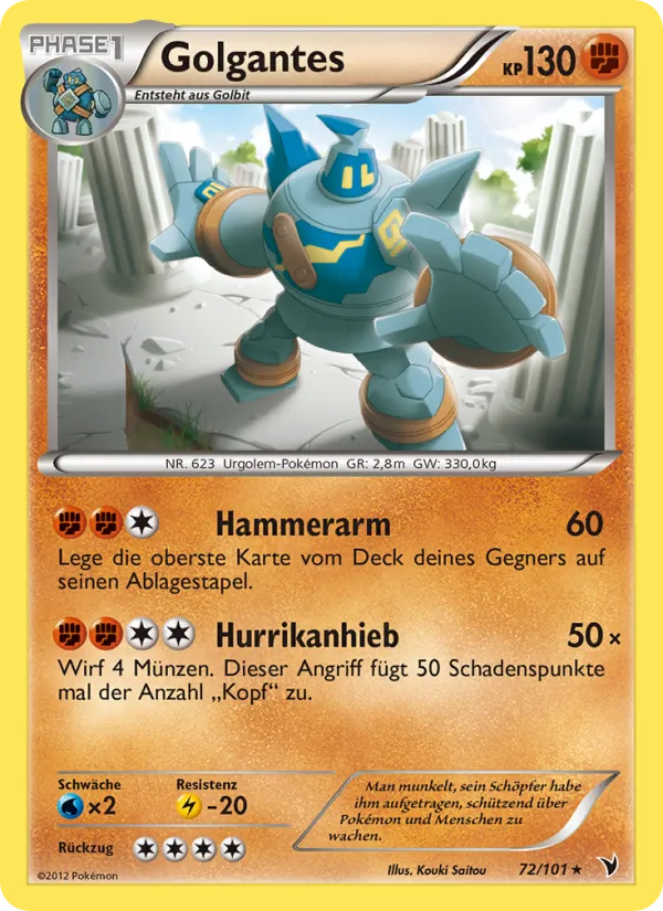 Karte Golgantes aus Königliche Siege, Nummer 72/101