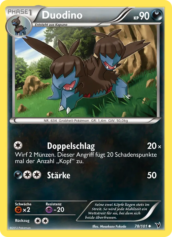 Karte Duodino aus Königliche Siege, Nummer 78/101