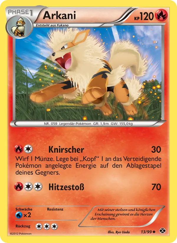 Karte Arkani aus Kommende Schicksale, Nummer 13/99