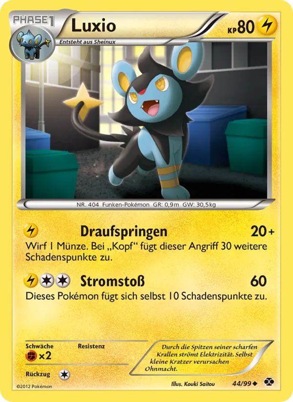Karte Luxio aus Kommende Schicksale, Nummer 44/99