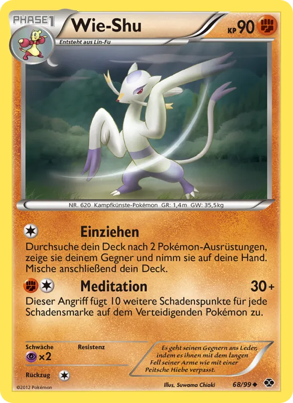 Karte Wie-Shu aus Kommende Schicksale, Nummer 68/99