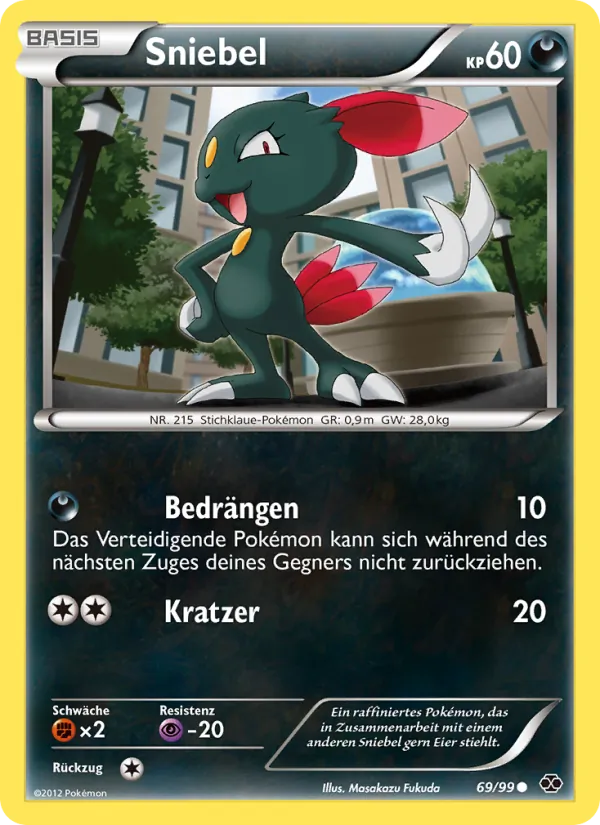 Karte Sniebel aus Kommende Schicksale, Nummer 69/99