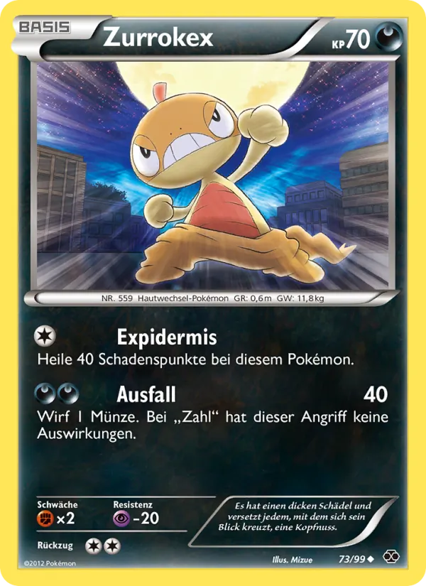 Karte Zurrokex aus Kommende Schicksale, Nummer 73/99