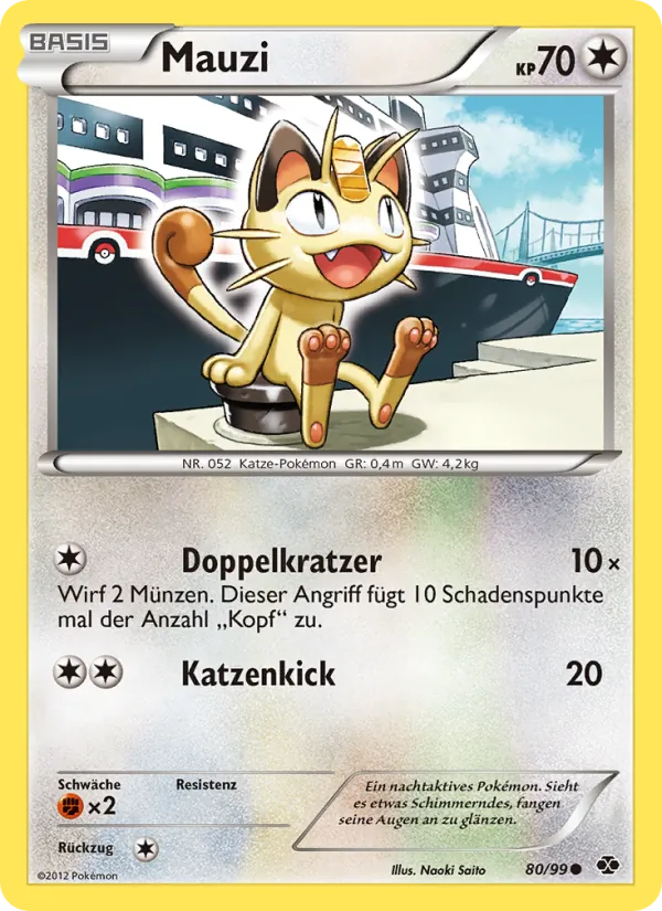 Karte Mauzi aus Kommende Schicksale, Nummer 80/99