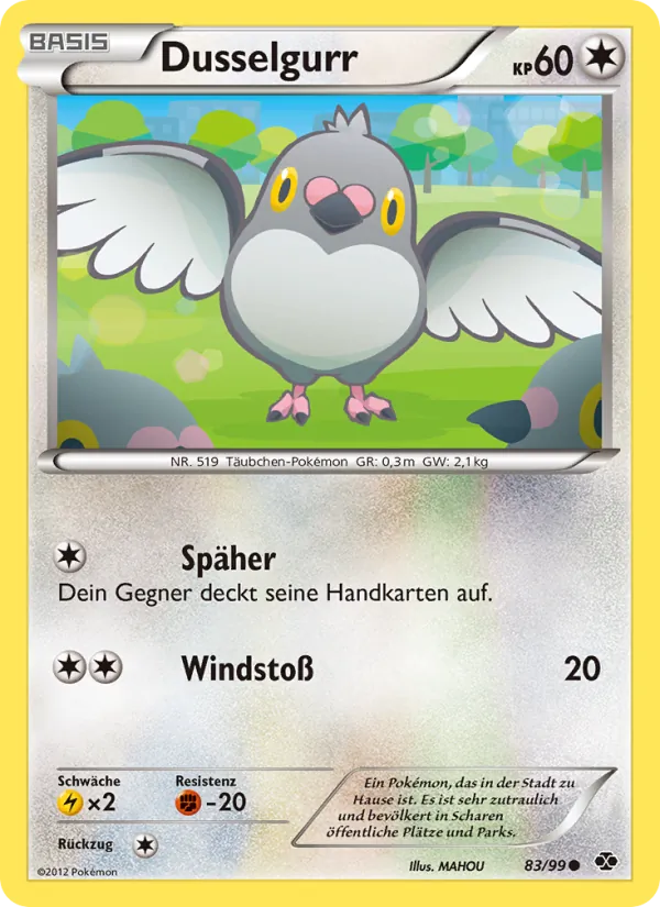 Karte Dusselgurr aus Kommende Schicksale, Nummer 83/99