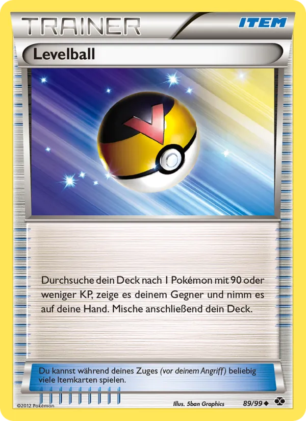 Karte Levelball aus Kommende Schicksale, Nummer 89/99