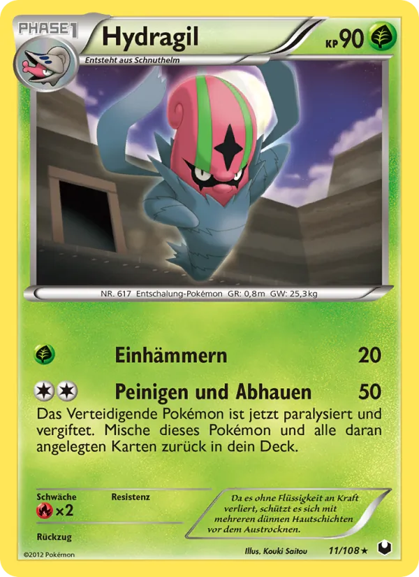 Karte Hydragil aus Erforscher der Finsternis, Nummer 11/108