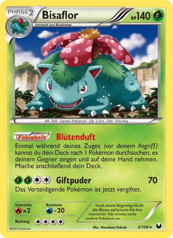 Karte Bisaflor aus Erforscher der Finsternis, Nummer 3/108