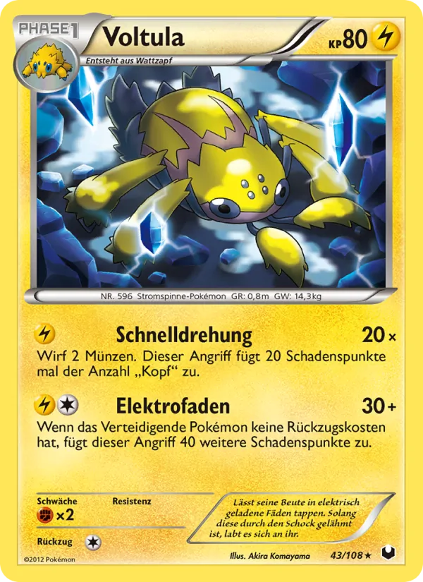 Karte Voltula aus Erforscher der Finsternis, Nummer 43/108