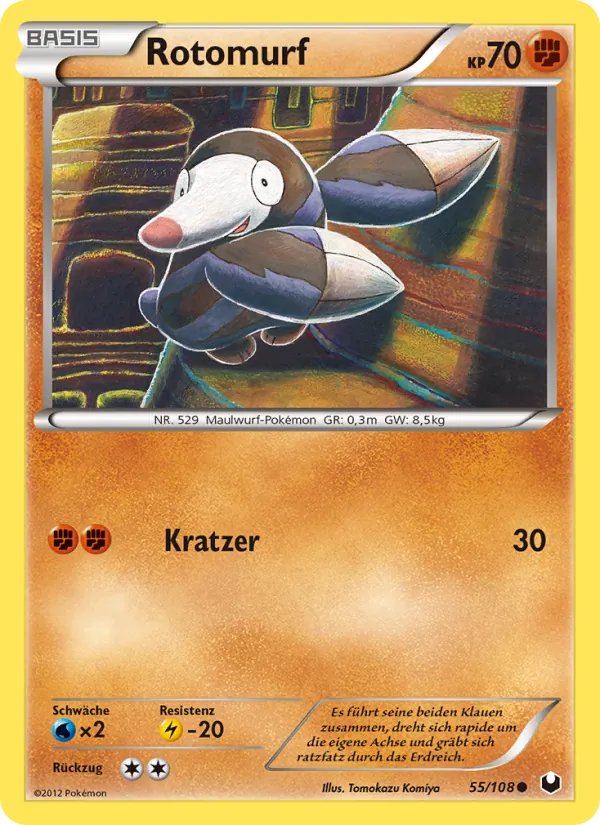 Karte Rotomurf aus Erforscher der Finsternis, Nummer 55/108