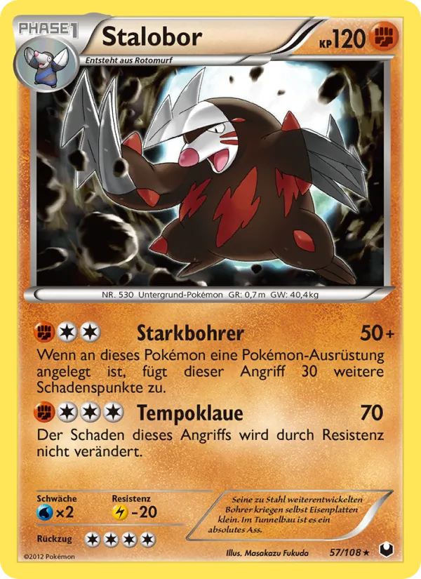 Karte Stalobor aus Erforscher der Finsternis, Nummer 57/108