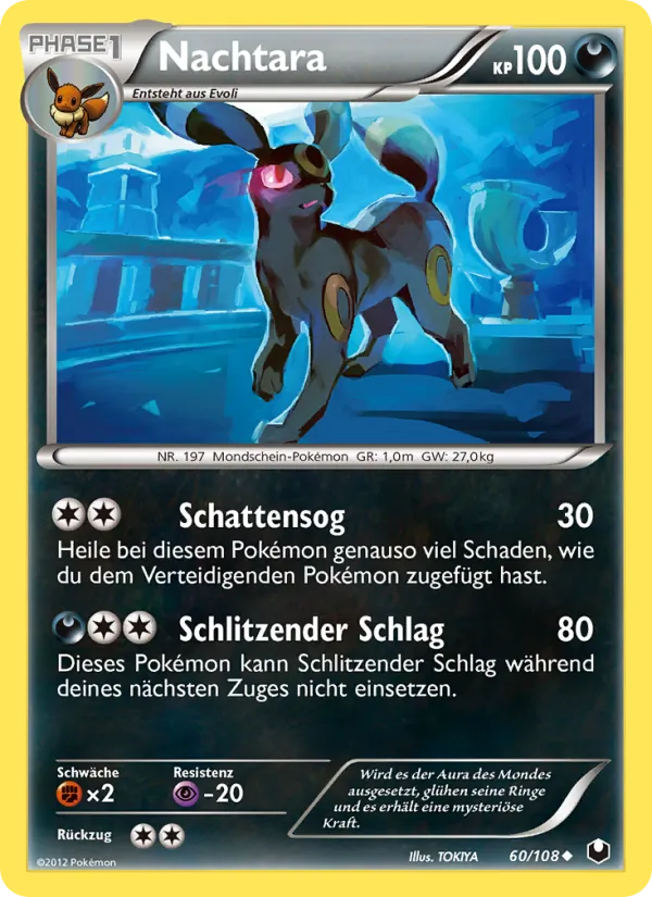 Karte Nachtara aus Erforscher der Finsternis, Nummer 60/108