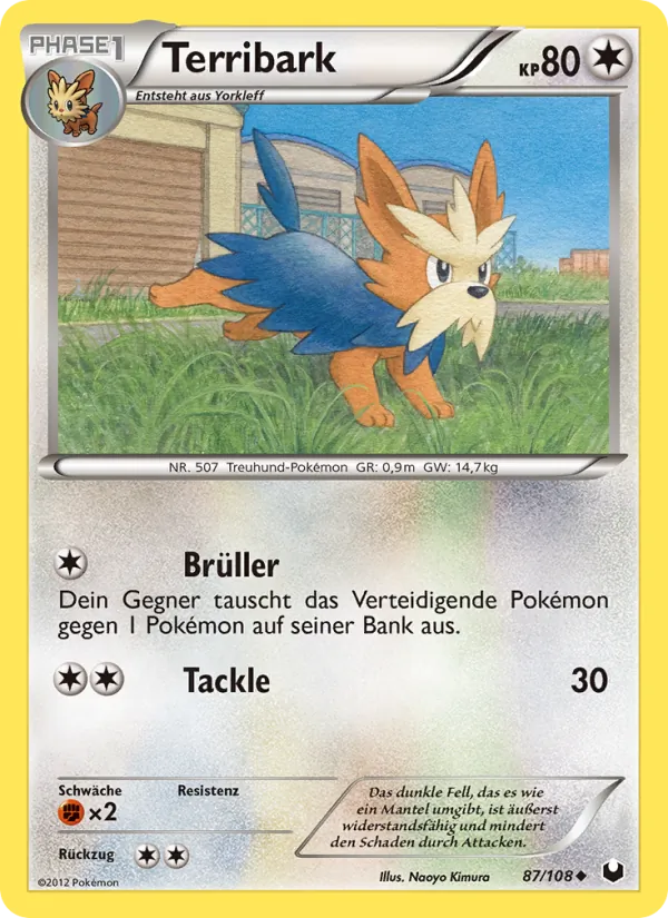 Karte Terribark aus Erforscher der Finsternis, Nummer 87/108