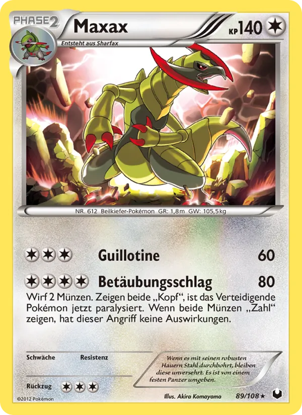 Karte Maxax aus Erforscher der Finsternis, Nummer 89/108
