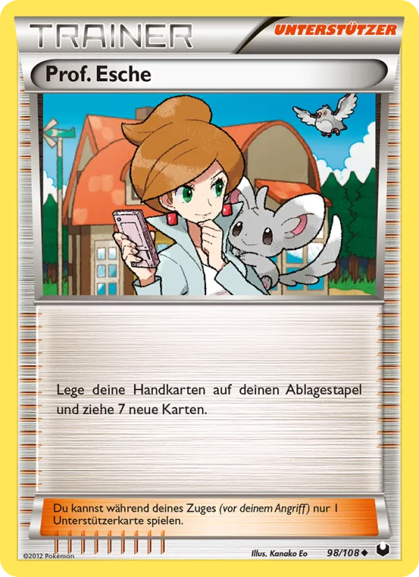 Karte Prof. Esche aus Erforscher der Finsternis, Nummer 98/108