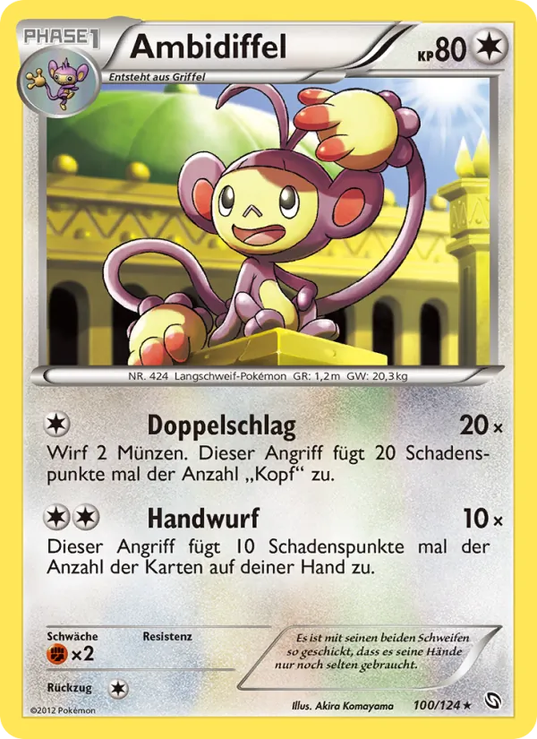 Karte Ambidiffel aus Hoheit der Drachen, Nummer 100/124