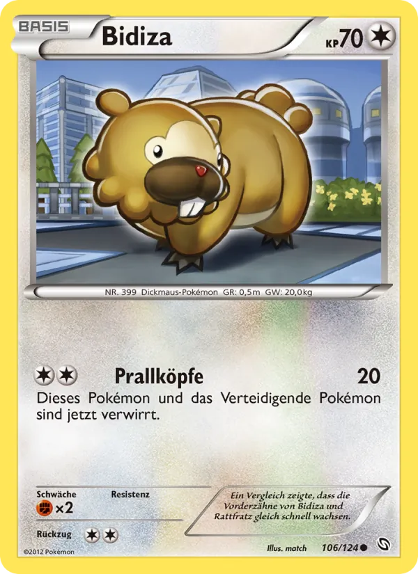 Karte Bidiza aus Hoheit der Drachen, Nummer 106/124