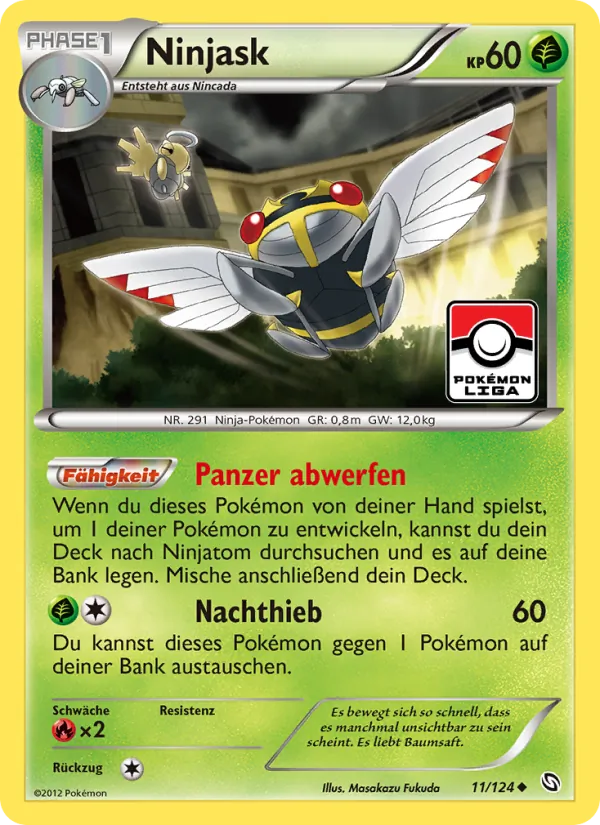 Karte Ninjask aus Hoheit der Drachen, Nummer 11/124