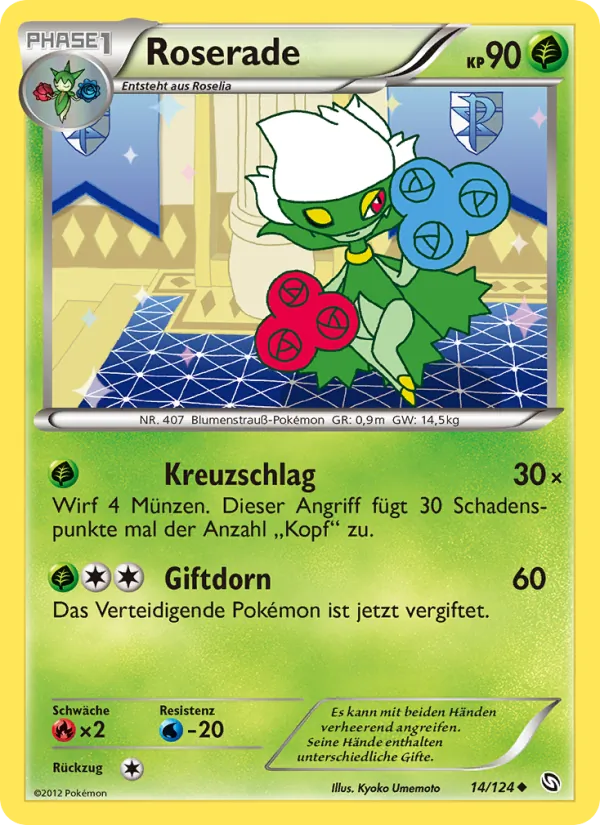 Karte Roserade aus Hoheit der Drachen, Nummer 14/124