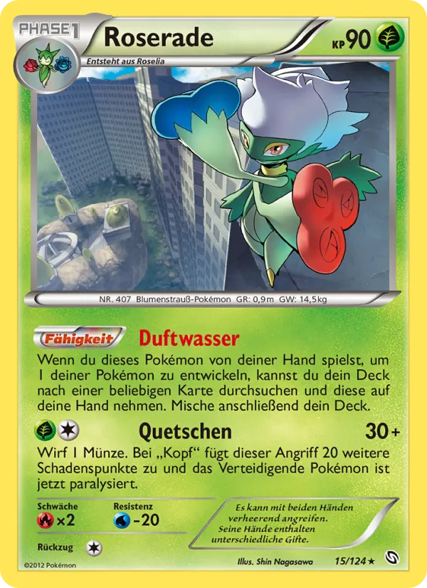 Karte Roserade aus Hoheit der Drachen, Nummer 15/124