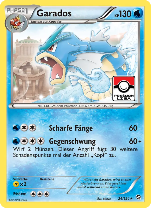 Karte Garados aus Hoheit der Drachen, Nummer 24/124