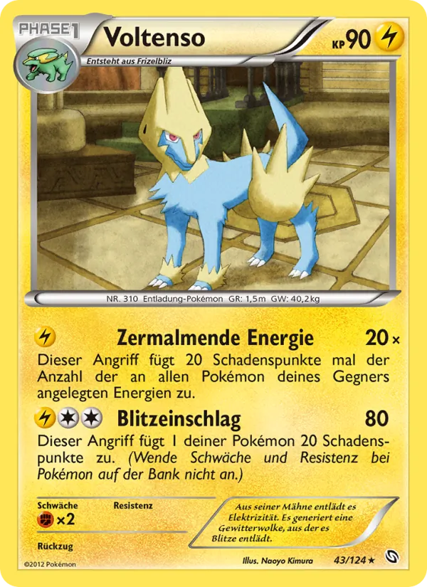 Karte Voltenso aus Hoheit der Drachen, Nummer 43/124