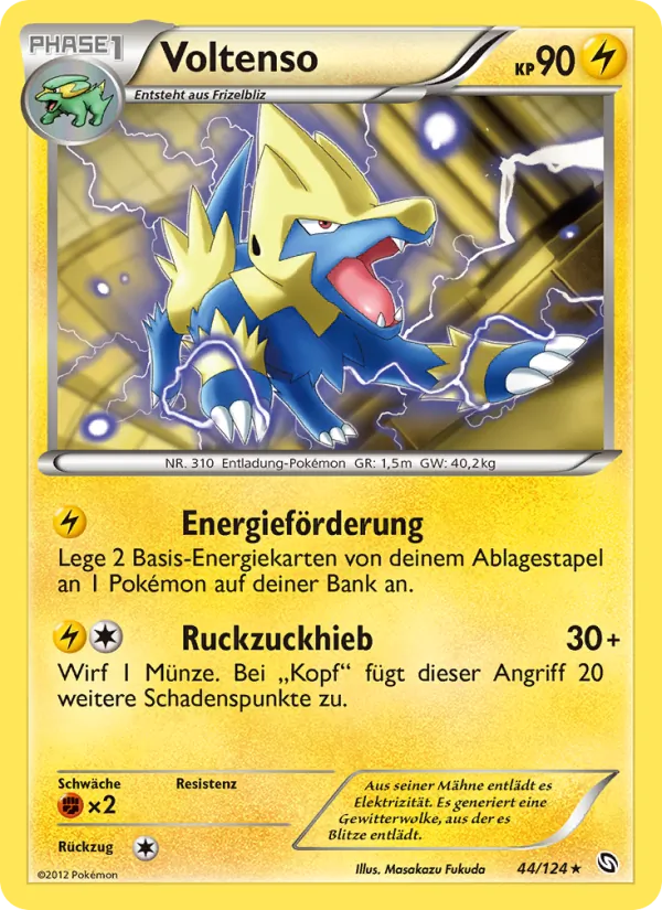 Karte Voltenso aus Hoheit der Drachen, Nummer 44/124