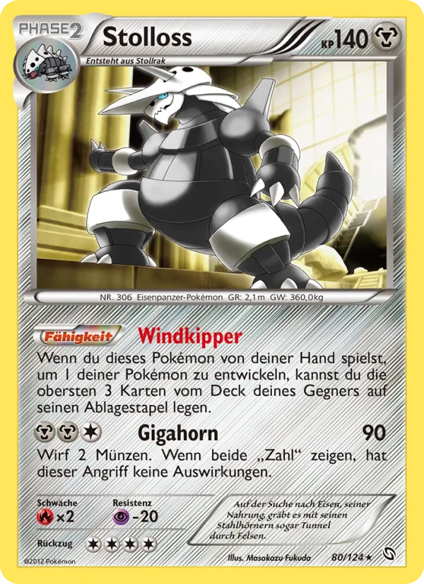 Karte Stolloss aus Hoheit der Drachen, Nummer 80/124