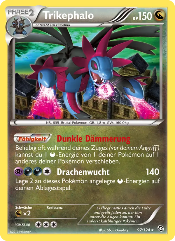 Karte Trikephalo aus Hoheit der Drachen, Nummer 97/124