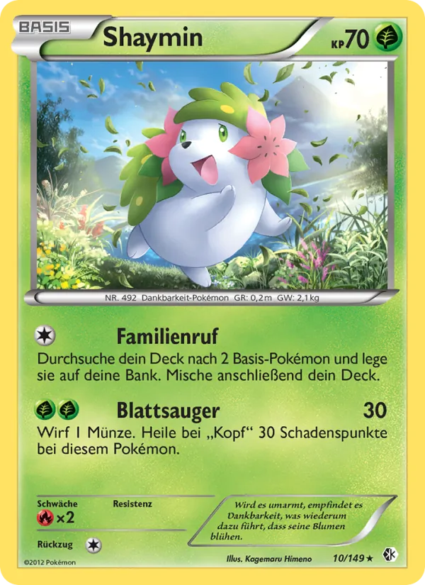Karte Shaymin aus Überschrittene Schwellen, Nummer 10/149