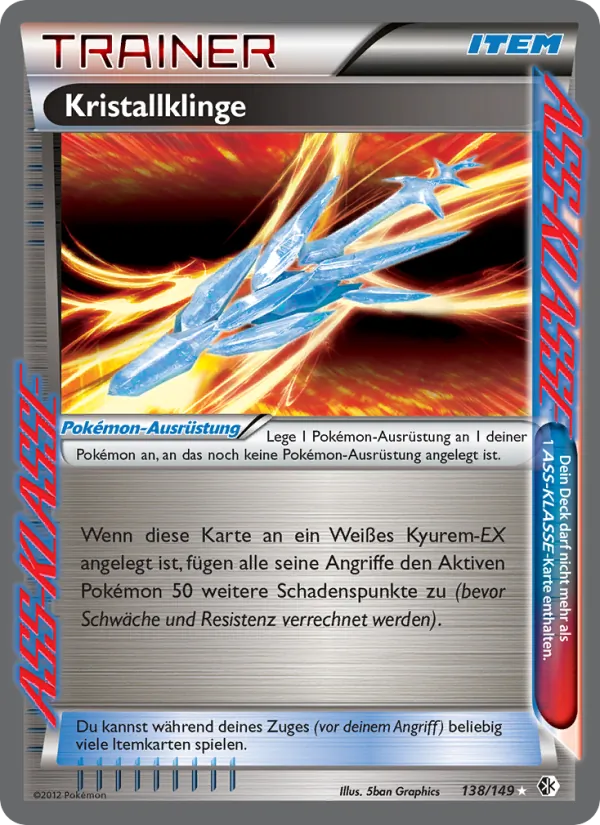 Karte Kristallklinge aus Überschrittene Schwellen, Nummer 138/149