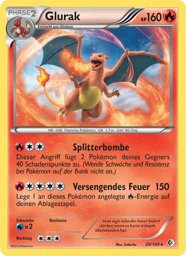 Karte Glurak aus Überschrittene Schwellen, Nummer 20/149