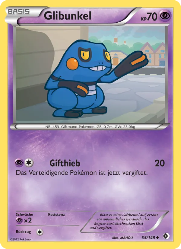 Karte Glibunkel aus Überschrittene Schwellen, Nummer 65/149