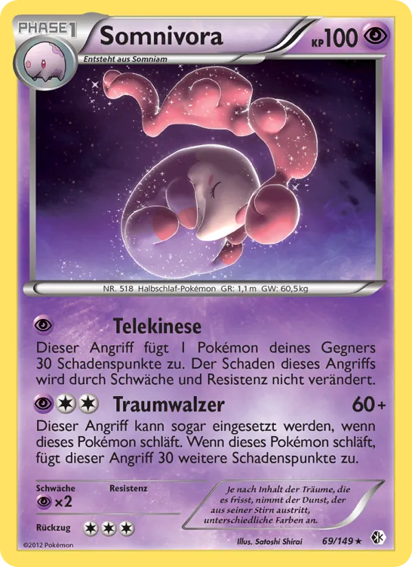 Karte Somnivora aus Überschrittene Schwellen, Nummer 69/149