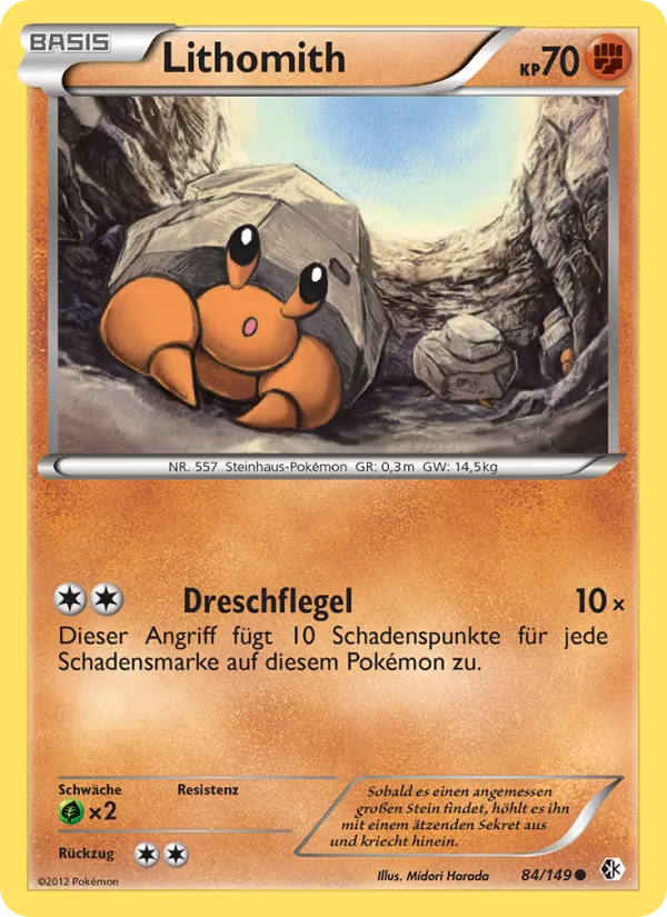 Karte Lithomith aus Überschrittene Schwellen, Nummer 84/149