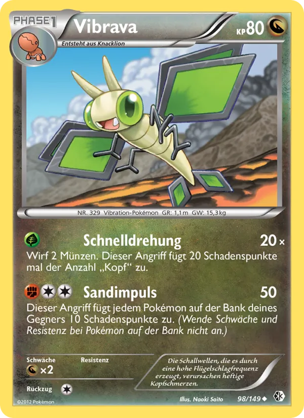 Karte Vibrava aus Überschrittene Schwellen, Nummer 98/149