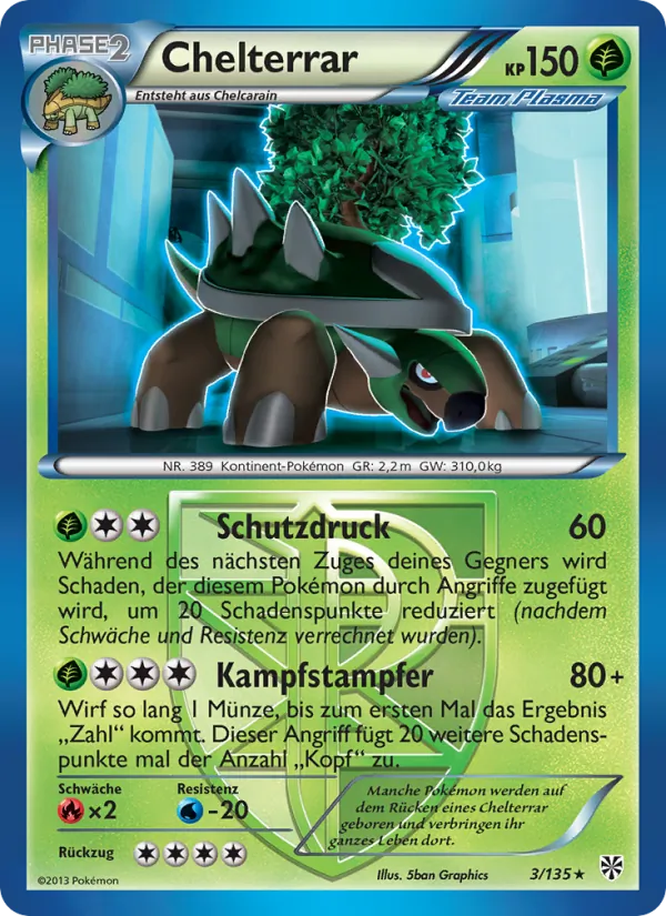 Karte Chelterrar aus Plasma-Sturm, Nummer 3/135