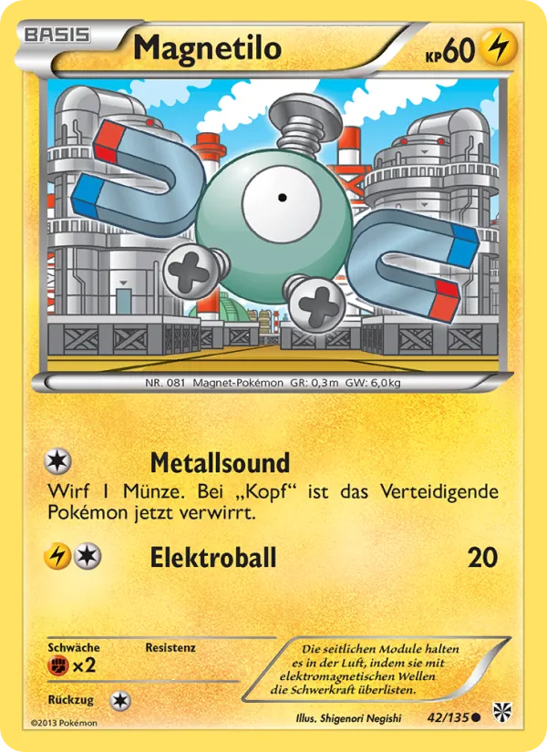 Karte Magnetilo aus Plasma-Sturm, Nummer 42/135