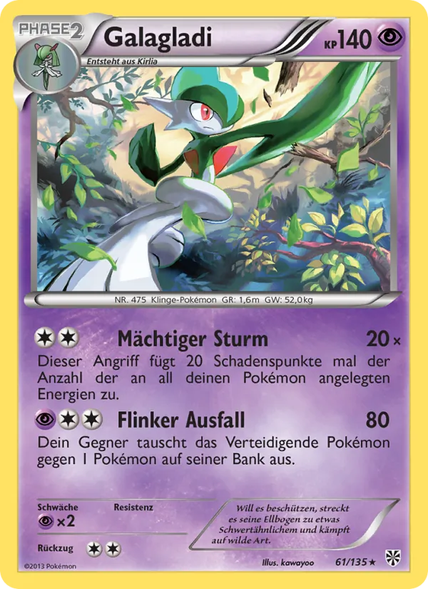 Karte Galagladi aus Plasma-Sturm, Nummer 61/135
