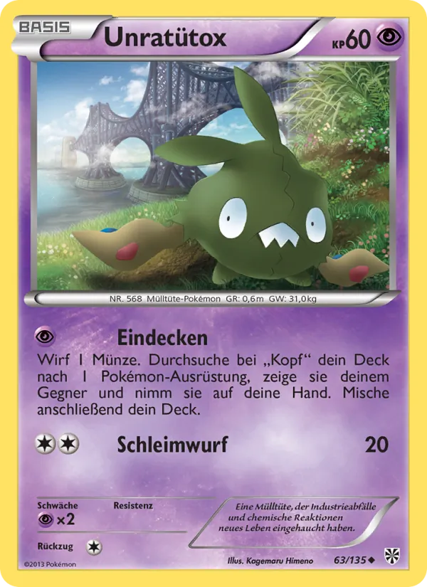 Karte Unratütox aus Plasma-Sturm, Nummer 63/135