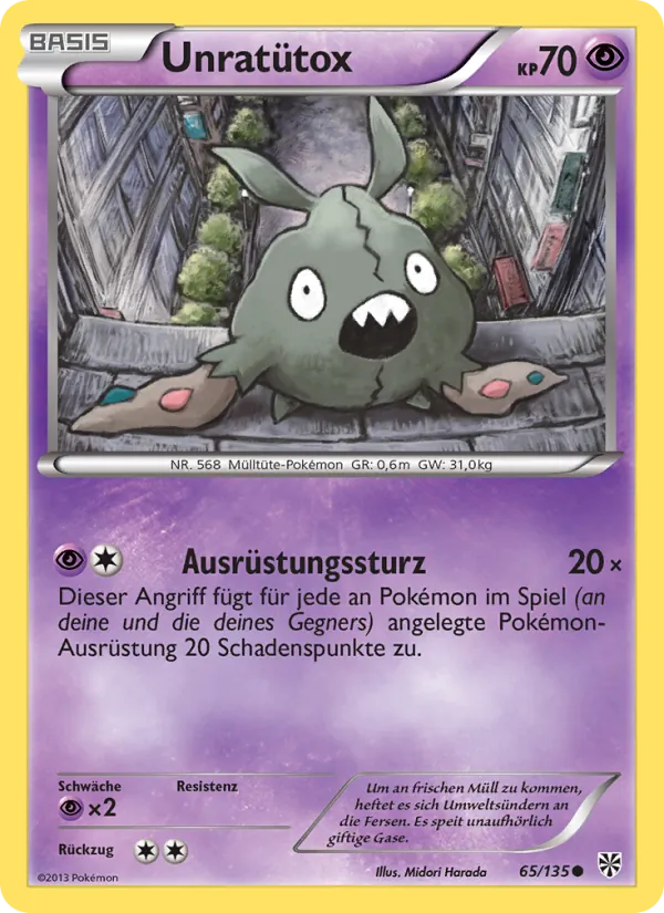 Karte Unratütox aus Plasma-Sturm, Nummer 65/135