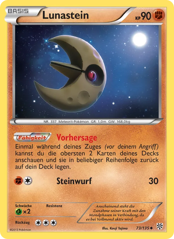 Karte Lunastein aus Plasma-Sturm, Nummer 73/135