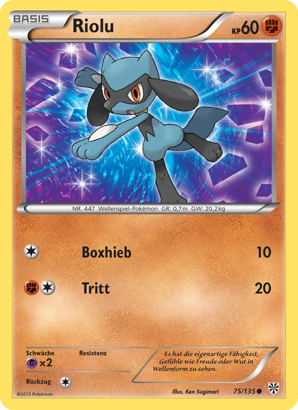 Karte Riolu aus Plasma-Sturm, Nummer 75/135