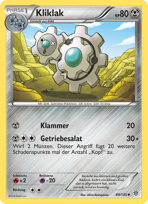 Karte Kliklak aus Plasma-Sturm, Nummer 89/135