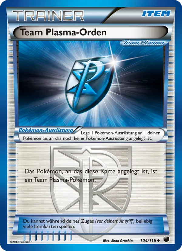 Karte Team-Plasma-Orden aus Plasma-Frost, Nummer 104/116