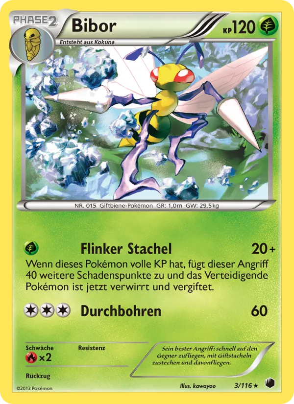 Karte Bibor aus Plasma-Frost, Nummer 3/116