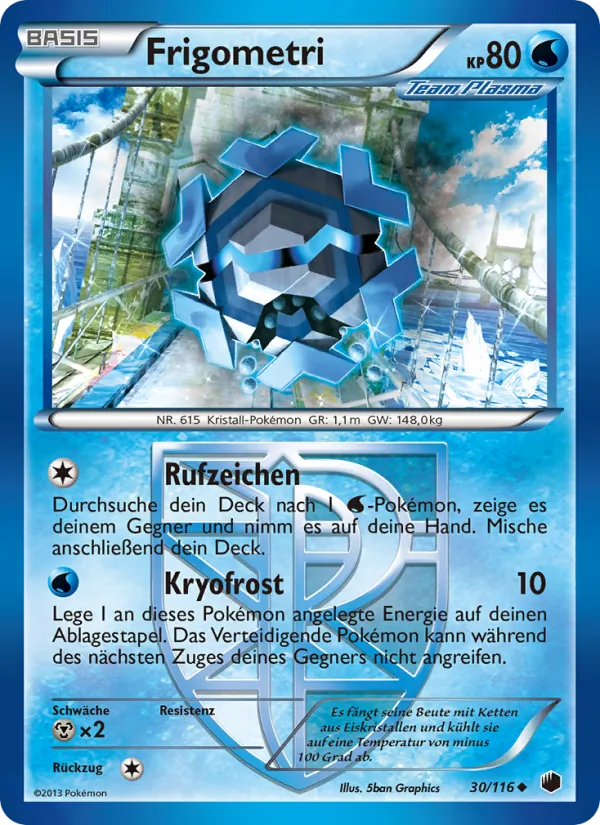 Karte Frigometri aus Plasma-Frost, Nummer 30/116